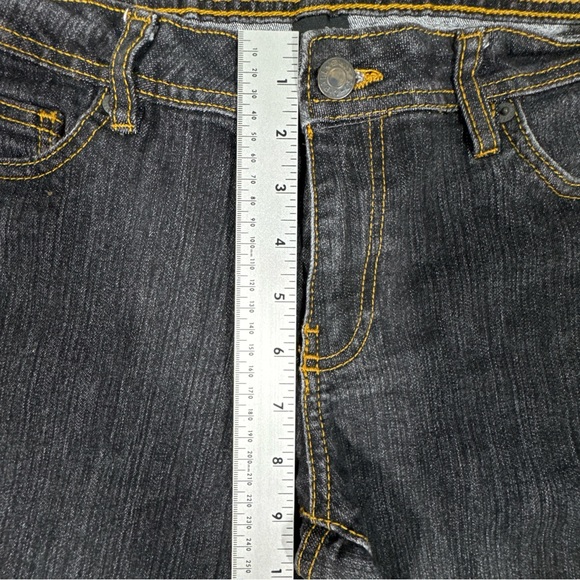 Soho Babe Love Life Women Blue Denim Jeans 7 Beautiful Multi Colored Patchwork - Picture 4 of 15